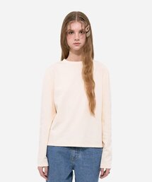 SALT AND CHOCOLATE（ソルトアンドチョコレート）の「SAC Logo Long Sleeve Silket T-Shirt Cream 4W2231301（Tシャツ/カットソー）」