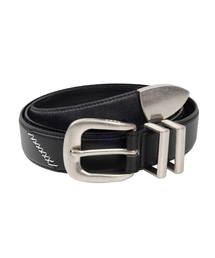 RSSC（アールエスエスシー）の「MIX LEATHER WESTERN BELT - BLACK（ベルト）」
