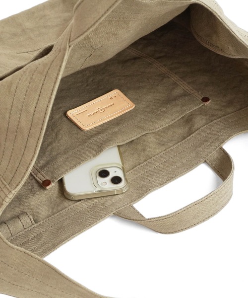 ARTS & CRAFTS(アーツアンドクラフト)の「アーツアンドクラフツ / LINEN CANVAS リネンキャンバス / NEWSPAPER BAG ニュースペーパーバッグ(ショルダーバッグ・メンズ・サンドベージュ/オフホワイト・FREE)」の14枚目の写真