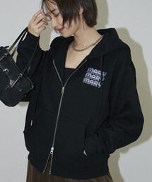 PUBLUX | マリマリマリー×PUBLUX かなめvsレイジ プリントジップスウェットパーカー/裏起毛【限定展開】(パーカー)