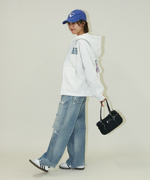 PUBLUX(パブリュクス)の「マリマリマリー×PUBLUX かなめvsレイジ プリントジップスウェットパーカー/裏起毛【限定展開】(パーカー・メンズ・ブラック/ライトグレー/ラベンダー・LARGE/MEDIUM)」の9枚目の写真