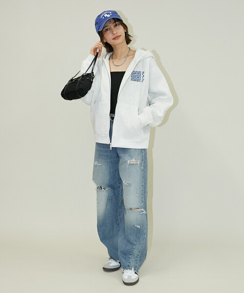 PUBLUX(パブリュクス)の「マリマリマリー×PUBLUX かなめvsレイジ プリントジップスウェットパーカー/裏起毛【限定展開】(パーカー・メンズ・ブラック/ライトグレー/ラベンダー・LARGE/MEDIUM)」の10枚目の写真