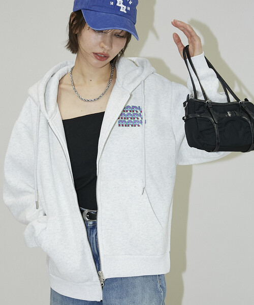 PUBLUX(パブリュクス)の「マリマリマリー×PUBLUX かなめvsレイジ プリントジップスウェットパーカー/裏起毛【限定展開】(パーカー・メンズ・ブラック/ライトグレー/ラベンダー・LARGE/MEDIUM)」の14枚目の写真