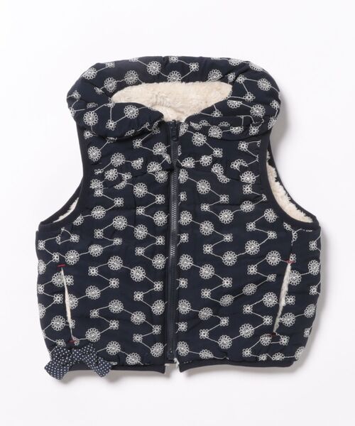 ブラックアンドホワイト犬刺繍リバーシブルベスト セール】刺繍リバーシブルベスト（ベスト）｜RAGMART（ラグマート）の