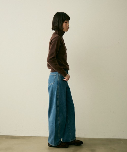 full/fill.(フルフィル)の「front button high neck knit / フロントボタンハイネックニット(ニット/セーター・レディース・ブラウン/グレー/アイボリー・FREE)」の20枚目の写真