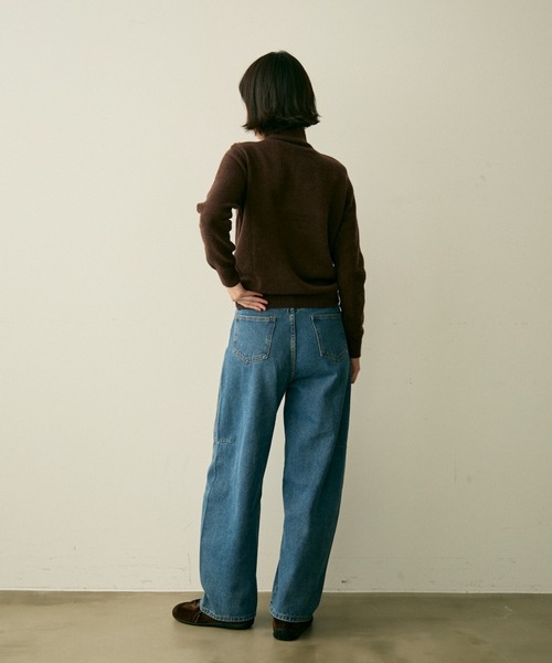 full/fill.(フルフィル)の「front button high neck knit / フロントボタンハイネックニット(ニット/セーター・レディース・ブラウン/グレー/アイボリー・FREE)」の21枚目の写真