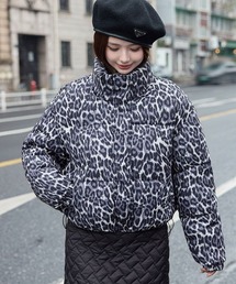 urge：（アージコロン ）の「【URGE:】レオパード ヒョウ柄 ダウンジャケット（ダウンジャケット/コート）」