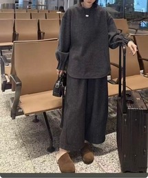 I.O.E（アイオイ）の「【韓国トレンド】ゆったりシルエットリラクシングセット（サロペット/オーバーオール）」