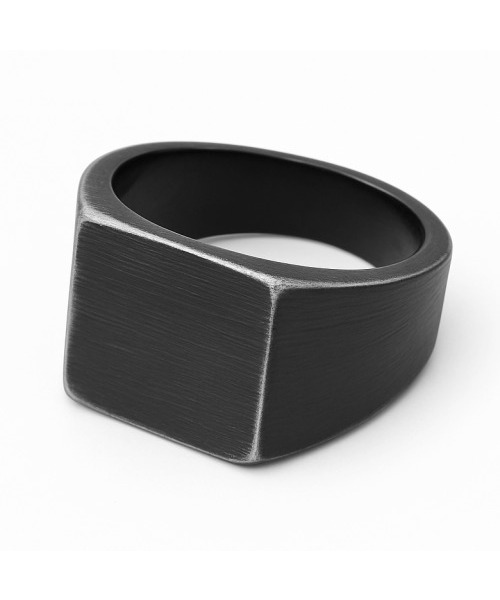 MARK-4（マーク4）の「MATT SQUARE (BLACK)（リング・メンズ・その他・17号/20号/23号）」の2枚目の写真