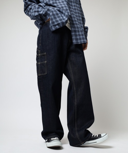 GUESS JEANS(ゲスジーンズ)の「GUESS JEANS G19 Carpenter デニムカーペンターパンツ(デニムパンツ・メンズ・ダークインディゴブルー・29/31/33/36)」の1枚目の写真