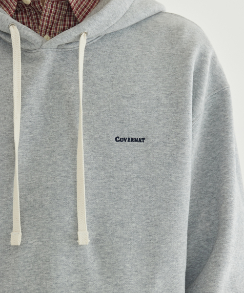 COVERNAT（カバーナット）の「スモールロゴ裏起毛フードパーカー メランジェグレー（パーカー・レディース・その他・SMALL/MEDIUM/LARGE/X-LARGE/X-SMALL/XX-LARGE）」の9枚目の写真