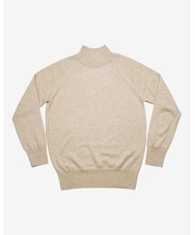 Extrafine Merino Wool Mock-neck (Beige)