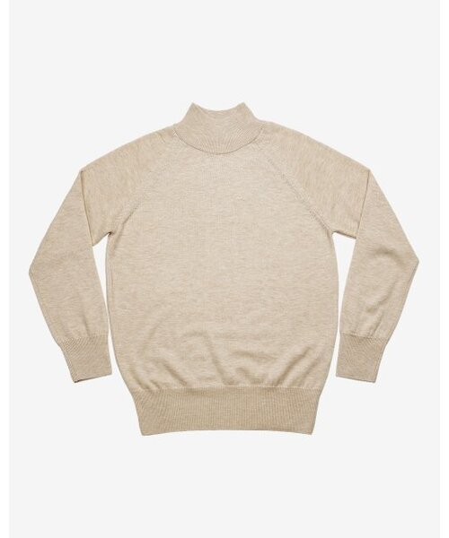 sortie(ソルティ)の「Extrafine Merino Wool Mock-neck (Beige)(ニット/セーター・メンズ・その他・LARGE/MEDIUM/X-LARGE)」の1枚目の写真