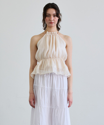 ARI（アリ）の「PEARL HALTERNECK TOP / IVORY（シャツ/ブラウス）」
