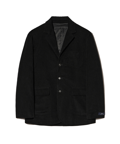 YALE(イェール)の「クラシックコーデュロイ3ボタンブレザー_ブラック(テーラードジャケット・レディース・その他・X-LARGE/MEDIUM/LARGE)」の1枚目の写真