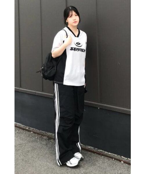 SEARCH410(サーチ410)の「スポーツVネッククールジャージ半袖Tシャツグレー(Tシャツ/カットソー・メンズ・その他・MEDIUM/LARGE)」の13枚目の写真