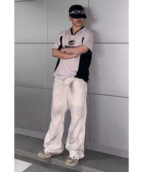 SEARCH410(サーチ410)の「スポーツVネッククールジャージ半袖Tシャツグレー(Tシャツ/カットソー・メンズ・その他・MEDIUM/LARGE)」の17枚目の写真