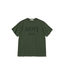 ERER（エルエル）の「[UN] ARMY グラフィティ Tシャツ カーキ（Tシャツ/カットソー）」