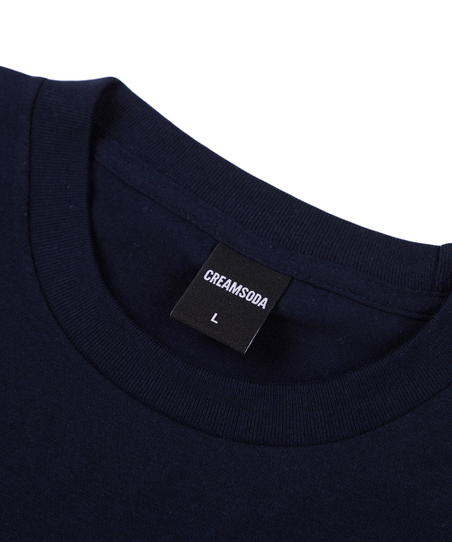 CREAM SODA LAB（クリームソーダラボ）の「[2PACK] LAB スマイルフローハーフTシャツ ブラック ネイビー（Tシャツ/カットソー・レディース・その他・LARGE/MEDIUM/X-LARGE/XX-LARGE）」の6枚目の写真