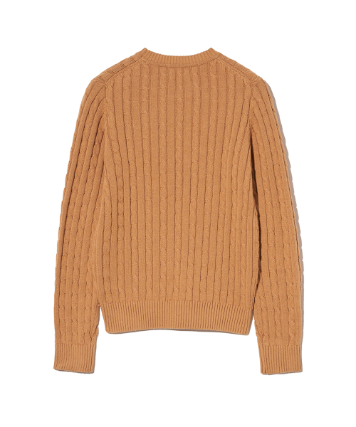 YALE(イェール)の「ウィメンズケーブルラウンドニット_キャメル(ニット/セーター・レディース・その他・SMALL/MEDIUM/LARGE)」の2枚目の写真