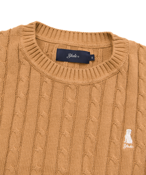 YALE(イェール)の「ウィメンズケーブルラウンドニット_キャメル(ニット/セーター・レディース・その他・SMALL/MEDIUM/LARGE)」の3枚目の写真