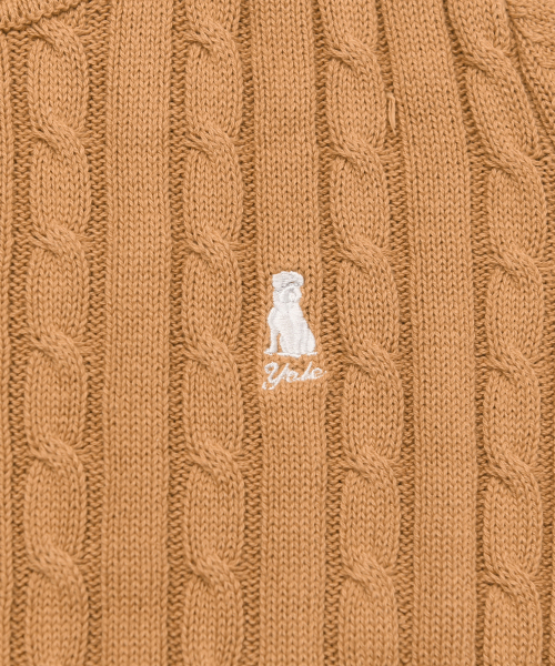 YALE(イェール)の「ウィメンズケーブルラウンドニット_キャメル(ニット/セーター・レディース・その他・SMALL/MEDIUM/LARGE)」の4枚目の写真