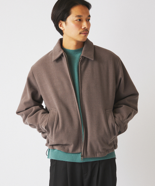 JOURNAL STANDARD relume（ジャーナルスタンダード　レリューム）の「ビーバー ジップ ブルゾン（その他アウター・メンズ・ナチュラル/チャコールグレー・LARGE/MEDIUM）」の17枚目の写真