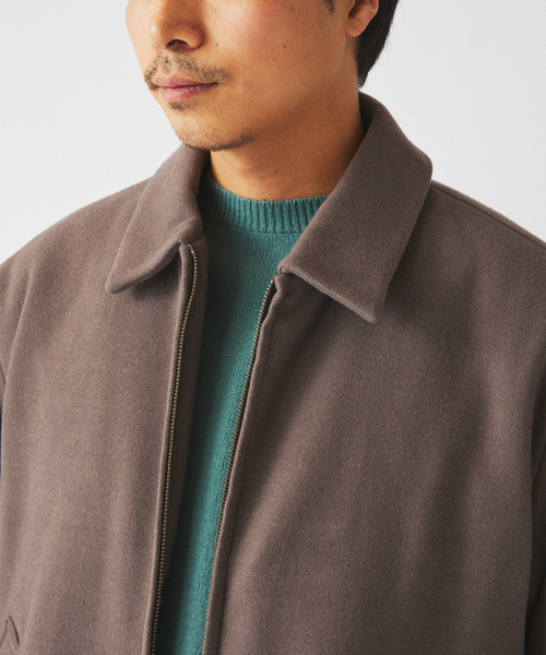 JOURNAL STANDARD relume（ジャーナルスタンダード　レリューム）の「ビーバー ジップ ブルゾン（その他アウター・メンズ・ナチュラル/チャコールグレー・LARGE/MEDIUM）」の15枚目の写真