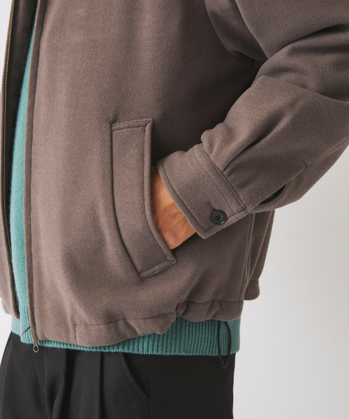 JOURNAL STANDARD relume（ジャーナルスタンダード　レリューム）の「ビーバー ジップ ブルゾン（その他アウター・メンズ・ナチュラル/チャコールグレー・LARGE/MEDIUM）」の14枚目の写真