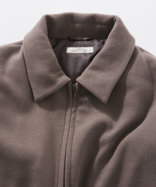 JOURNAL STANDARD relume（ジャーナルスタンダード　レリューム）の「ビーバー ジップ ブルゾン（その他アウター・メンズ・ナチュラル/チャコールグレー・LARGE/MEDIUM）」の13枚目の写真