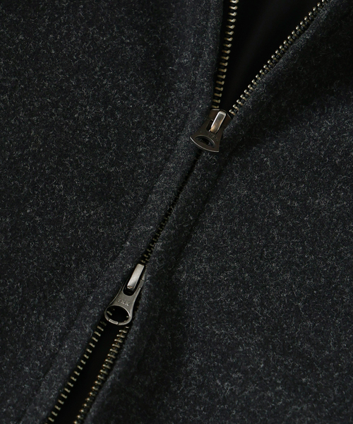 JOURNAL STANDARD relume（ジャーナルスタンダード　レリューム）の「ビーバー ジップ ブルゾン（その他アウター・メンズ・ナチュラル/チャコールグレー・LARGE/MEDIUM）」の8枚目の写真