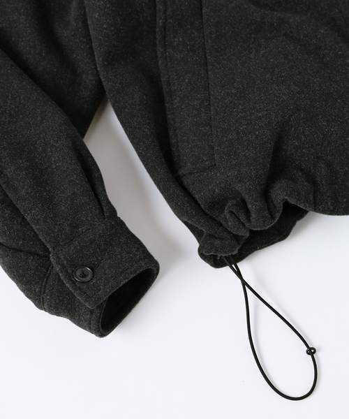 JOURNAL STANDARD relume（ジャーナルスタンダード　レリューム）の「ビーバー ジップ ブルゾン（その他アウター・メンズ・ナチュラル/チャコールグレー・LARGE/MEDIUM）」の4枚目の写真