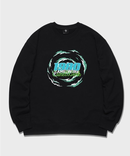 CAMEL WORK(キャメルワーク)の「ハリケーン1980スウェットシャツ(ブラック)(スウェット・メンズ・その他・MEDIUM/LARGE/X-LARGE)」の2枚目の写真
