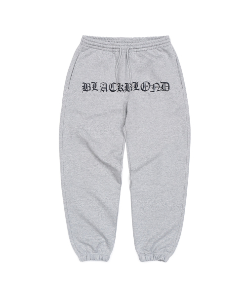 BLACK BLOND(ブラック ブロンド)の「ビビディクラッシュドフェイスタイプスウェットパンツ(グレー)(スウェットパンツ・レディース・その他・LARGE/MEDIUM/SMALL/X-LARGE)」の2枚目の写真