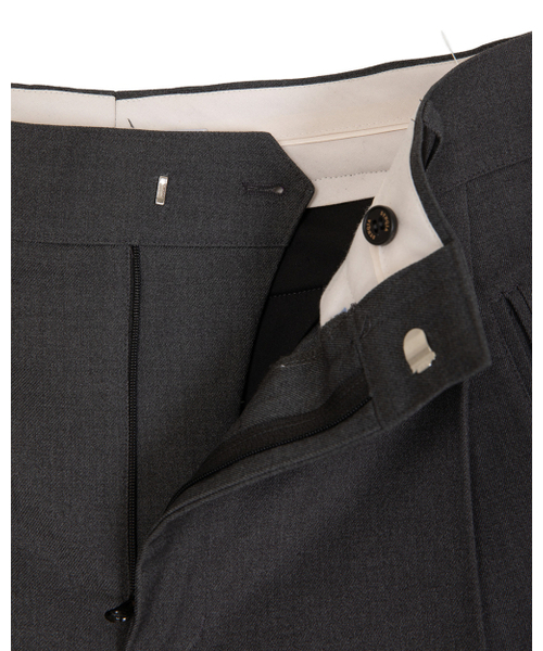 SYNQIA(シンキア)の「アシメトリックプリーツベルテッドトラウザーグレー(スラックス・メンズ・その他・SMALL/MEDIUM/LARGE)」の9枚目の写真
