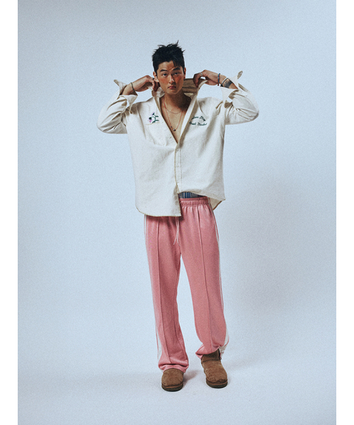 SUNDAY FRUIT MARKET（サンデーフルーツマーケット）の「SUNDAY JERSEY TRACK PANT PINK（スウェットパンツ・メンズ・その他・SMALL/MEDIUM/LARGE）」の7枚目の写真