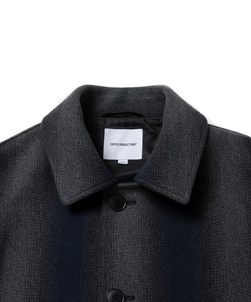 COOTIE PRODUCTIONS（クーティープロダクションズ）の「Ombre Stripe Wool Balmacaan Coat（チェスターコート・メンズ・ストライプ・LARGE/MEDIUM）」の3枚目の写真