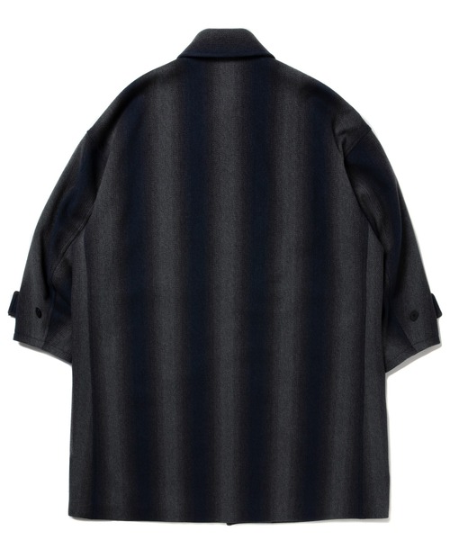 COOTIE PRODUCTIONS（クーティープロダクションズ）の「Ombre Stripe Wool Balmacaan Coat（チェスターコート・メンズ・ストライプ・LARGE/MEDIUM）」の7枚目の写真