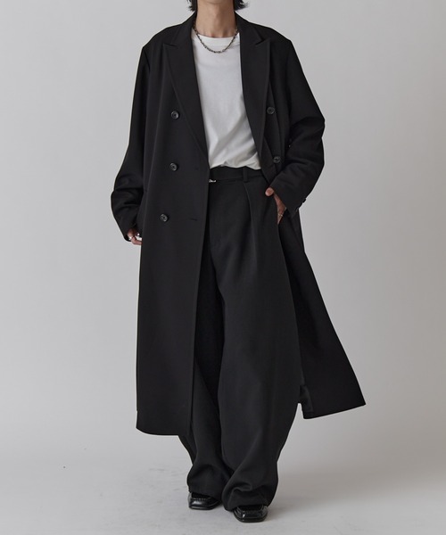 ダブルブレストスプリングロングコート（チェスターコート）｜Lui's