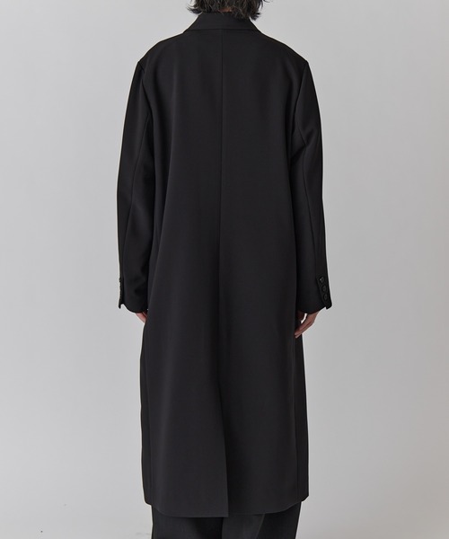 Lui's(ルイス)の「ダブルブレストスプリングロングコート(チェスターコート・メンズ・ライトグレー/ブラック・S/M)」の22枚目の写真