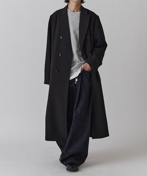 ダブルブレストスプリングロングコート（チェスターコート）｜Lui's