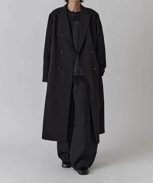 ダブルブレストスプリングロングコート（チェスターコート）｜Lui's