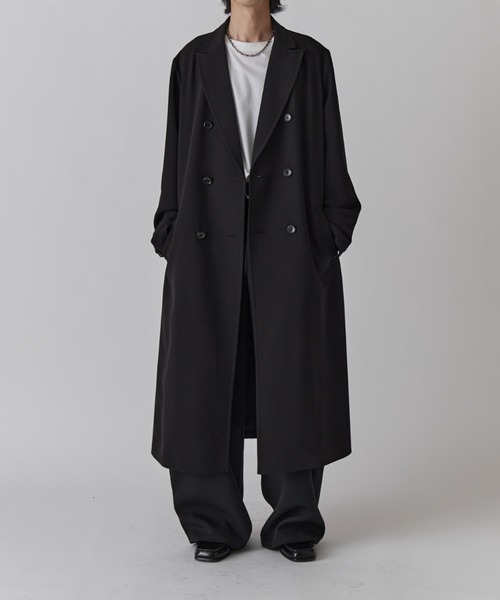 ダブルブレストスプリングロングコート（チェスターコート）｜Lui's