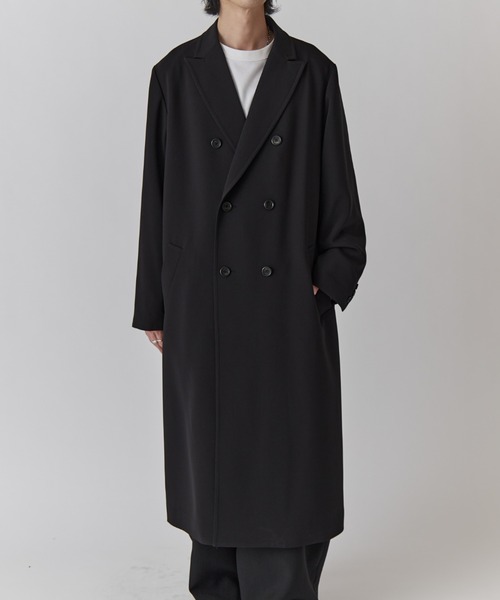 ダブルブレストスプリングロングコート（チェスターコート）｜Lui's