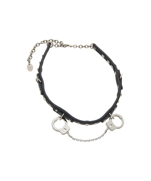 HYSTERIC GLAMOUR（ヒステリックグラマー）の「HANDCUFFS レザーチョーカー（チョーカー・レディース・ブラック・FREE）」の2枚目の写真