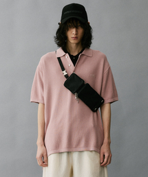 HYII（ハイトゥ）の「Soft Texture Knit Polo Shirt [Pink]（ポロシャツ）」