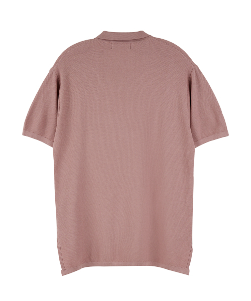 HYII（ハイトゥ）の「ソフトテクスチャニットポロシャツ[ピンク]（ポロシャツ・メンズ・その他・SMALL/MEDIUM/LARGE）」の4枚目の写真