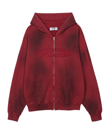 FDR（エフディーアール）の「Gradation Washed Disk Logo Hood Zip-Up Brick（パーカー）」