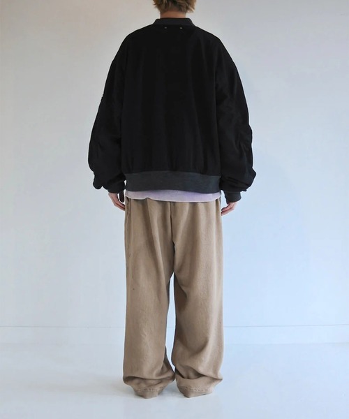 Anachronorm(アナクロノーム)の「【ANACHRONORM】AN396 DUAL DENIM MA-1(MA-1・メンズ・ブラック・3/2)」の7枚目の写真