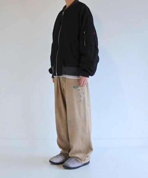 Anachronorm(アナクロノーム)の「【ANACHRONORM】AN396 DUAL DENIM MA-1(MA-1・メンズ・ブラック・3/2)」の8枚目の写真